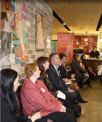 Attendees seated at the launch of the report: Australia's Welfare 2013