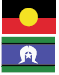 Aboriginal Australian flag and Torres Strait Islander flag.
